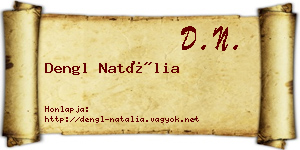 Dengl Natália névjegykártya